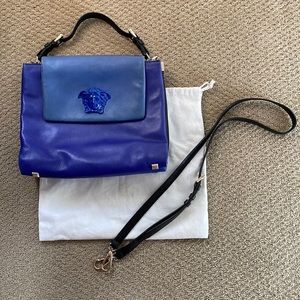 Versace - La Medusa Leather Purse in Blue